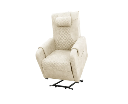 Массажное кресло реклайнер с подъемом FUJIMO LOUNGE UP F7003 ULFL Айвори (Orlando 1) Массажное кресло реклайнер с подъемом FUJIMO LOUNGE UP F7003 ULFL Айвори (Orlando 1)