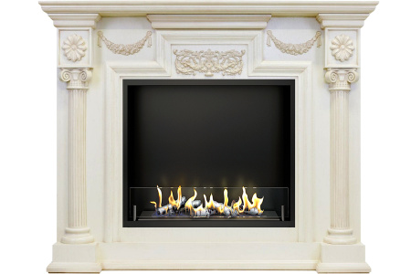 Биокамин в портале Firezo London jupiter Слоновая кость с патиной